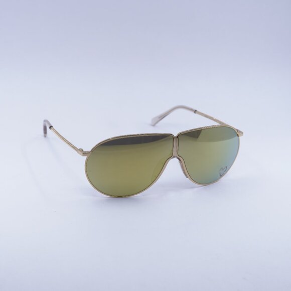 Stella McCartney SC40064I 30C Sunglasses Gold Shield Frame, Gold Lenses - Picture 1 of 11